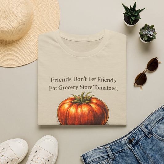 Friends Don’t Let Friends Eat Grocery Store Tomatoes | Tomato Lover Tee