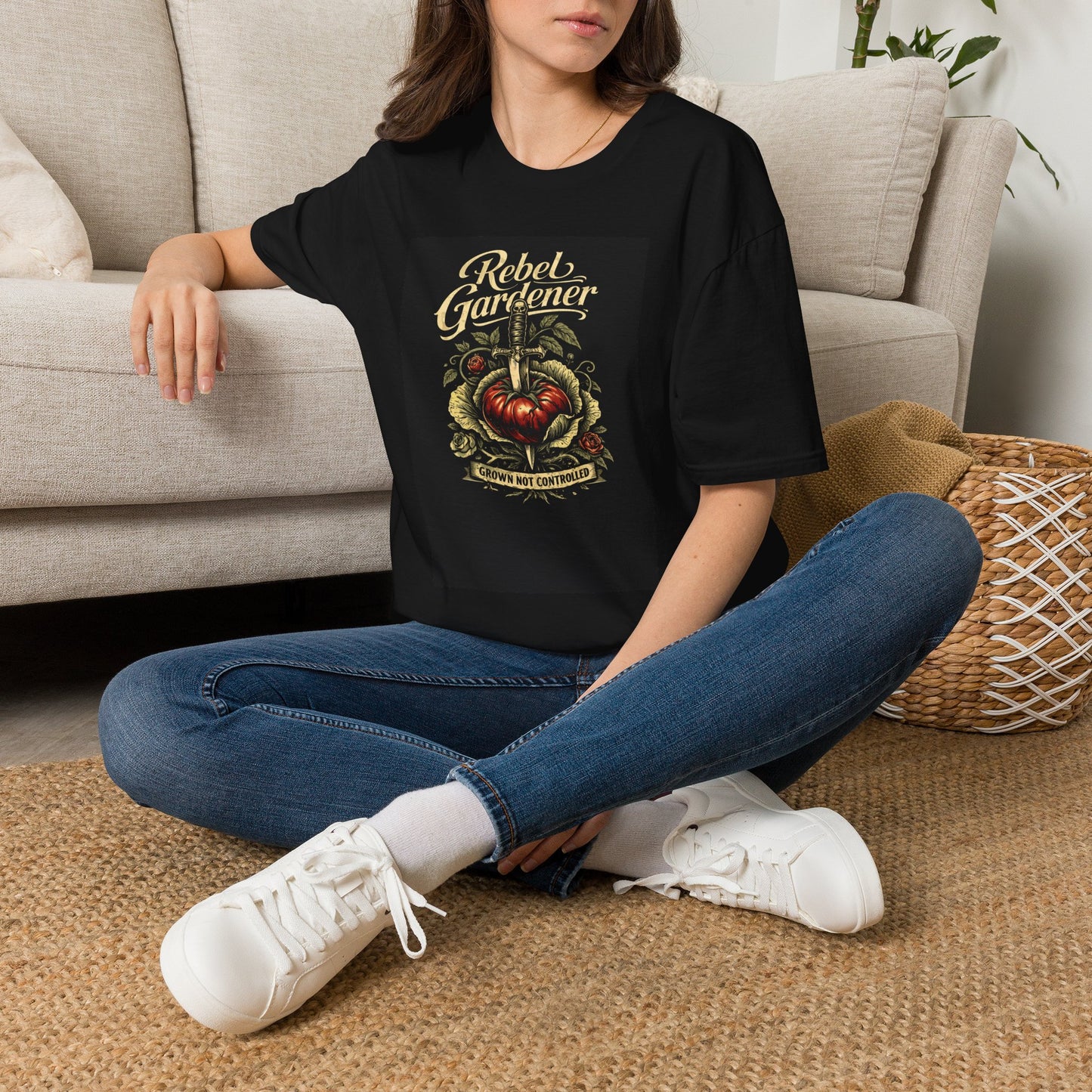 Rebel Gardener Cotton Tee — Grown Not Controlled